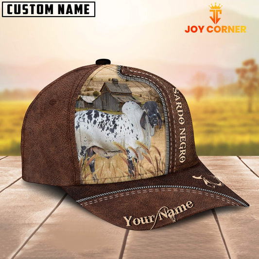 Joycorners Sardo Negro Customized Name Leather Pattern Cap