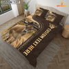 Joycorners Jersey Custom Text Leather Pattern Bedding Set