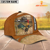 Joycorners Chicken Customized Name Brown Cap