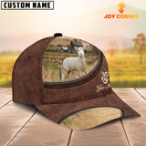 Joycorners Lambs On The Farm Customized Name Leather Pattern Cap