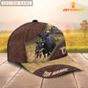 Joycorners Black Angus On The Farm Customized Name 3D Brown Cap