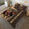 Joycorners Beefmaster Custom Text Leather Pattern Bedding Set