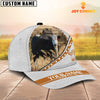 Joycorners Black Hereford White Pattern Customized Name 3D Cap