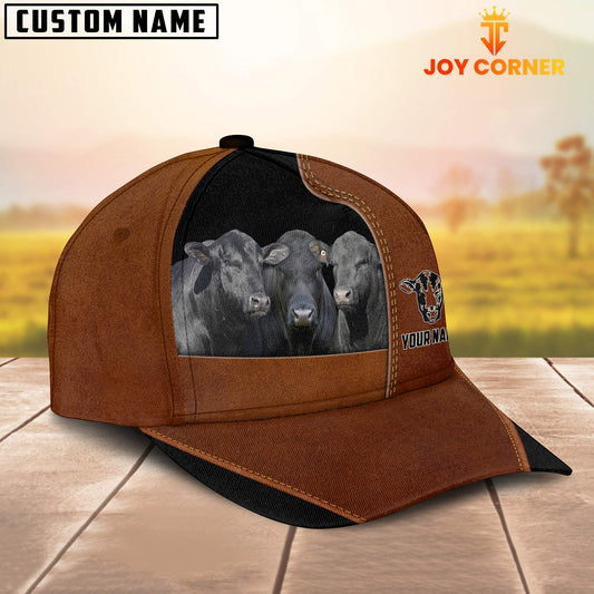 Joycorners Brangus Black Brown Farm Customized Name Cap