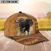 Joycorners Black Angus On The Farm Custom Name Cap