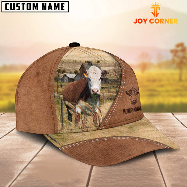 Joycorners Hereford Customized Name Brown Cap