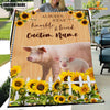 Joycorners Pig Custom Name - Always Stay Humble and Kind Blanket