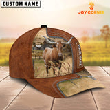 Joycorners Custom Name Texas Longhorn Cattle Cap On The Meadow