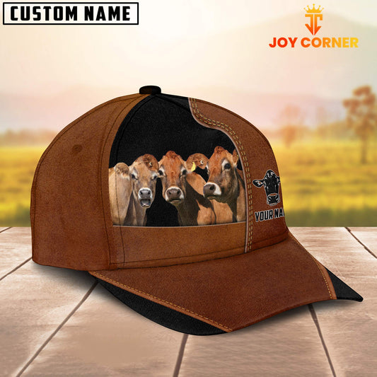 Joycorners Jersey Black Brown Farm Customized Name Cap