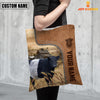 Joycorners Belted Galloway Cattle Custom Name 3D Tote Bagag