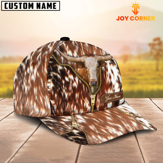 Joycorners Texas Longhorn Hair Color Customized Name Cap