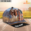 Joycorners Custom Name Texas Longhorn  Anerican Cattle Cap TT4