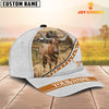 Joycorners Texas Longhorn White Pattern Customized Name 3D Cap