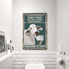 Joycorners Brahman Remember To Wipe All Printed 3D Metal Sign