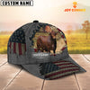 Joycorners Beefmaster Customized Name US Flag Net Cap