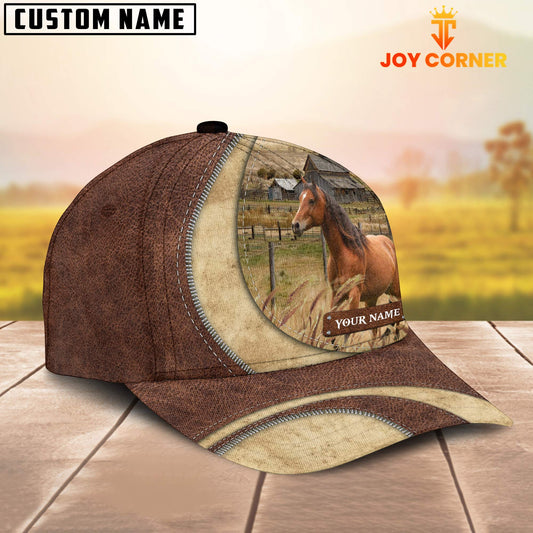 Joycorners Horse Customized Name Farm Barn Cap
