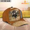 Joycorners Holstein Customized Name Brown Cap