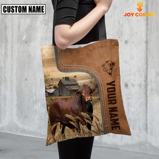 Joycorners Beefmaster Custom Name 3D Tote Bag