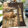 Joycorners Personalized Name Simmental Leather Pattern Blanket