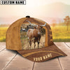 Joycorners Texas Longhorn On The Farm Custom Name Cap