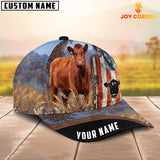 Joycorners Custom Name  Red Angus Anerican Cattle Cap TT3