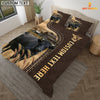 Joycorners Dexter Custom Text Leather Pattern Bedding Set