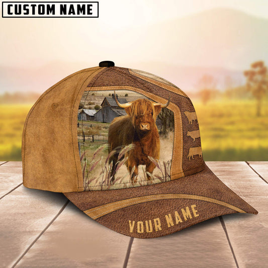 Joycorners Highland Cattle On The Farm Custom Name Cap