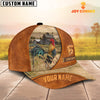 Joycorners Custom Name Chicken Leather Pattern Cap