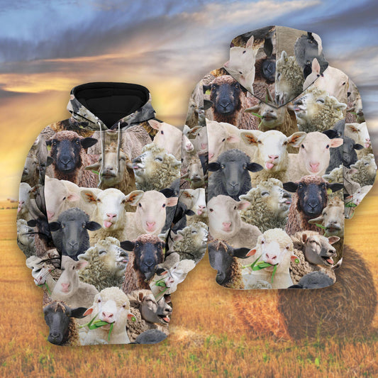 Joycorners Herd Of Sheep All Over Printed 3D Shirts