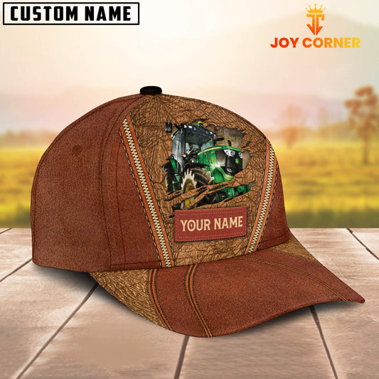Joycorners Happy Tractor Customized Name Cap