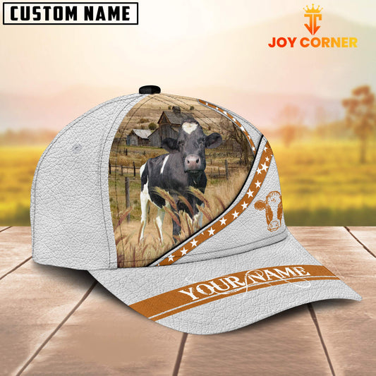 Joycorners Holstein White Pattern Customized Name 3D Cap