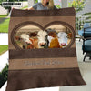 Joycorners Simmental In Heart Personalized Name Blanket