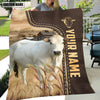 Joycorners Personalized Name Piedmontese Leather Pattern Blanket