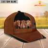 Joycorners Red Angus Black Brown Farm Customized Name Cap