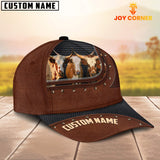 Joycorners Texas Longhorn Happiness Zipper Pattern Customized Name Cap