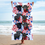 Dexter Cattle Hawaiian Inspiration Beach Towel