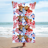 Limousin Cattle Hawaiian Inspiration Beach Towel