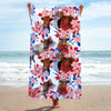 Shorthorn Cattle Hawaiian Inspiration Beach Towel