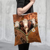 Joycorners Hereford Daisy Flower and Butterfly All Over Printed 3D Tote Bag