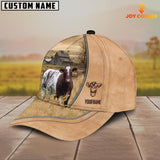 Joycorners Shorthorn Farming Light Brown Customized Name Cap