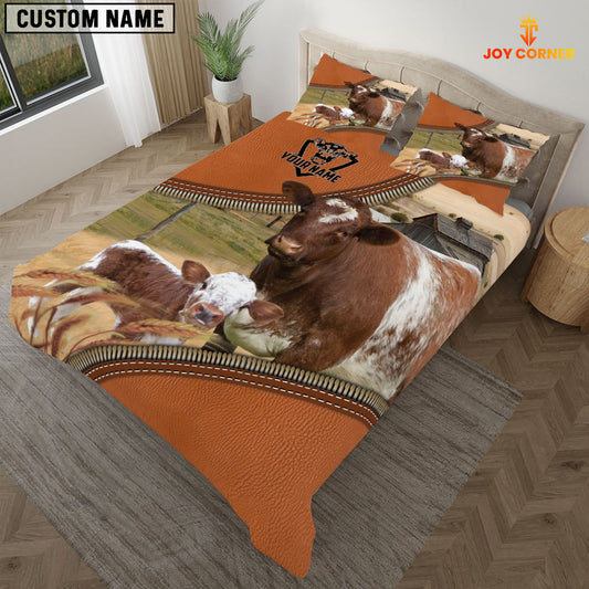 Joy Corners Shorthorn On The Farm Customized Name 3D Bedding Set