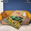 Joycorners Farm Tractor Custom Name - Always Stay Humble and Kind Blanket