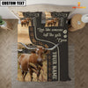 JoyCorners Texas Longhorn Like Someone Left The Gate Open Customized Name 3D Bedding Set