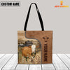 Joycorners Fleckvieh Custom Name 3D Tote Bag