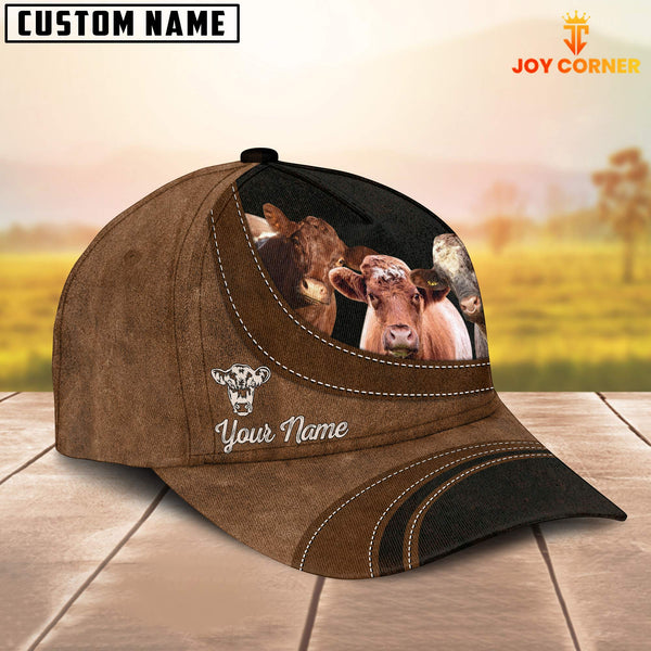 Joycorners Shorthorn Happiness Customized Name Cap