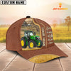 Joycorners Tractor Live Like Someone Customized Name Brown Leather Cap