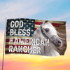 Joycorners GOD BLESS THE AMERICAN Arabian HORSE 3D Printed Flag