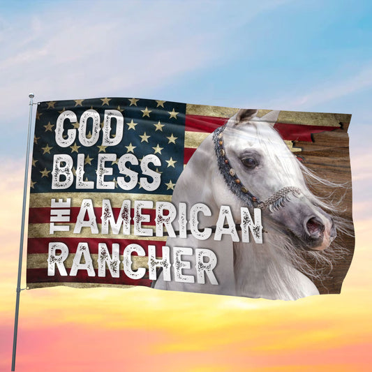 Joycorners GOD BLESS THE AMERICAN Arabian HORSE 3D Printed Flag