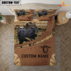 Joycorners Custom Name Black Angus On Farm Bedding Set