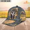 Joycorners Badgers Customized Name Cap